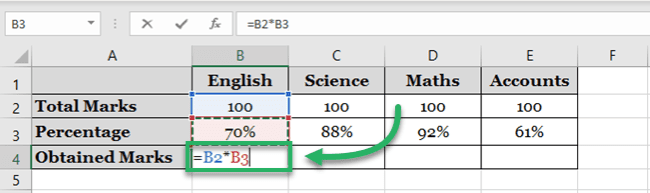 Formula with relative cell reference