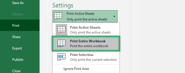 Printing workbook