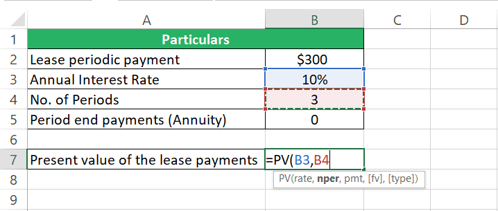 The nper argument