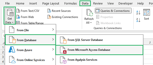 Select Azure from the options